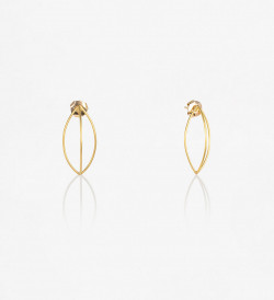 18k gold earrings Bots Fil 36mm