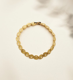 Flô gold bracelet with 22 diamonds 0.55ct