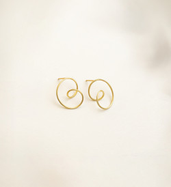 18k gold earrings Gargot 1 motif 20mm