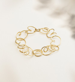 18k gold Gargot bracelet 18,5cm