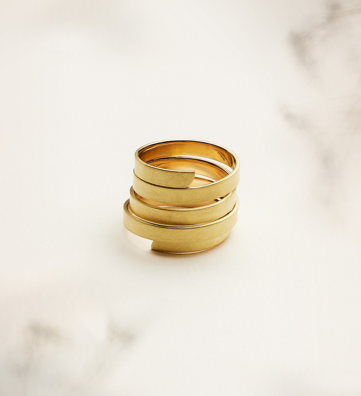 18k gold ring Posidonia 18mm