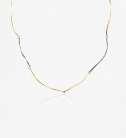 18k gold and titanium necklace Pinassa 43.5cm