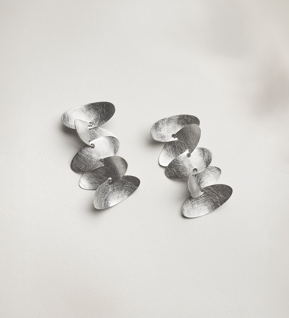 Silver earrings Samoa 45mm