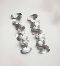 Silver earrings Samoa 80mm