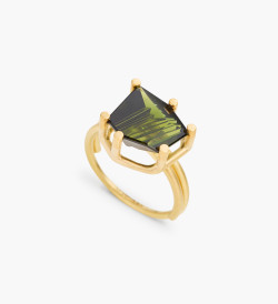 18k gold ring with Munsteiner tourmaline 3,9ct