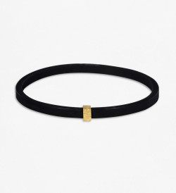 18k gold and rubber bracelet Dauet