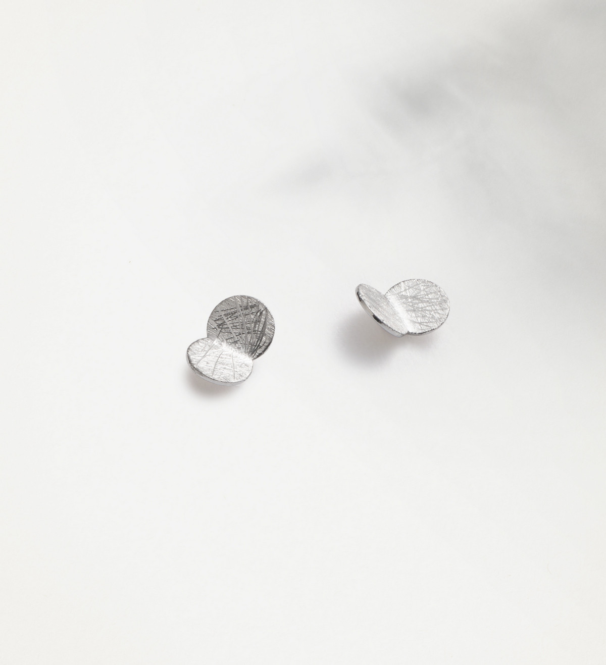 Silver earrings Papallones 7mm