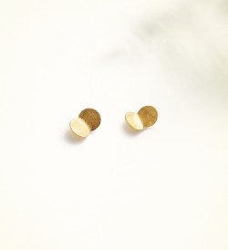 18k gold earrings Papallones 7mm