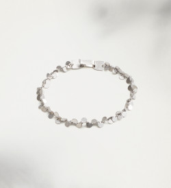 Silver bracelet Papallones 19cm