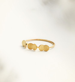 18k gold ring Papallones