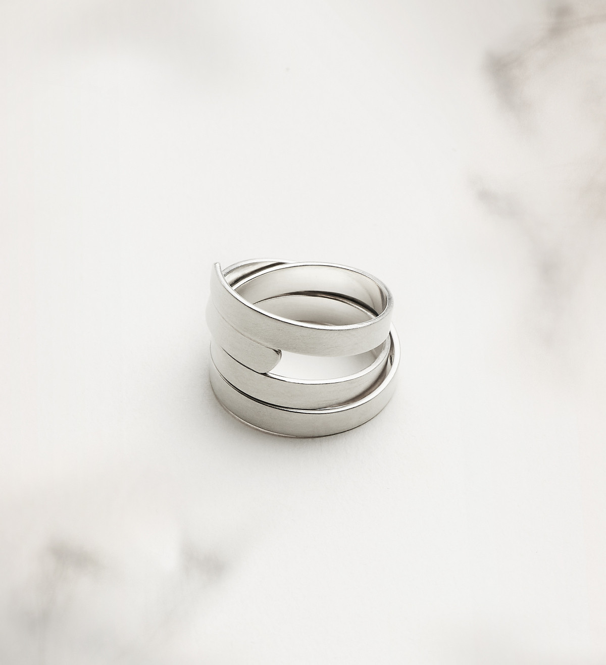 Sterling Silver ring Posidonia 15mm